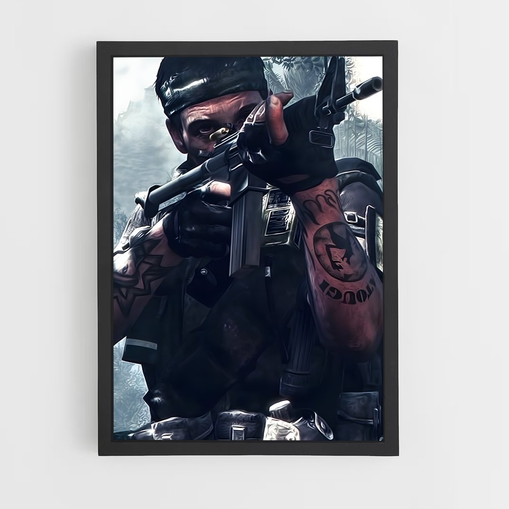 Poster Frank Woods : L'ombre du sniper – affiche Call of Duty (vue 2)